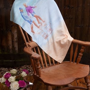 St Ives Beach Towel over Rocking Chair